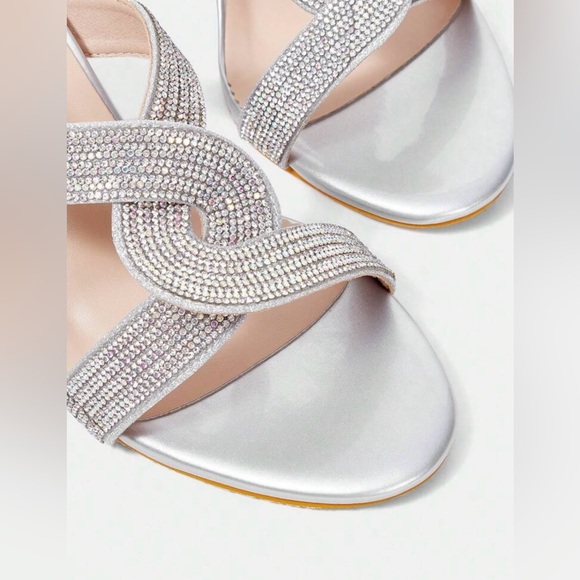 Fashionable Pointed Toe Rhinestone Decor Stiletto Heel
Women'S Sandals - Picture 4 of 5